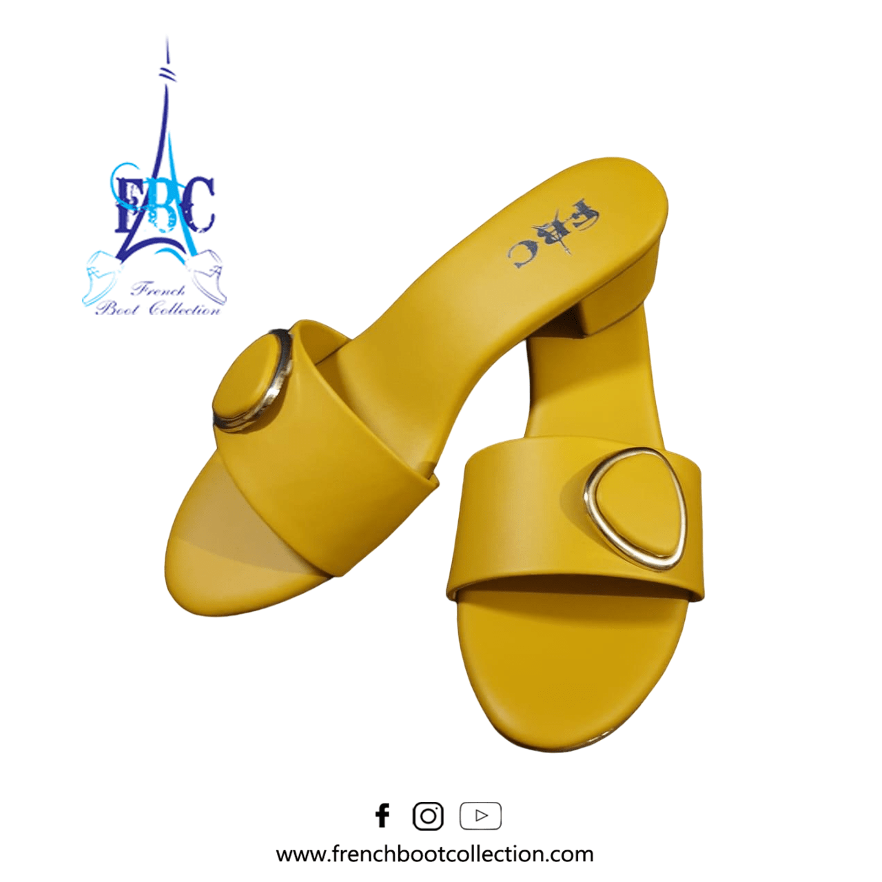 FBW 0001 Yellow Women Formal Elegance Handmade Shoes