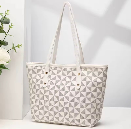Women’s Vintage Style Tote Bag (Beige)